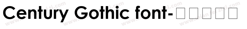 Century Gothic font字体转换